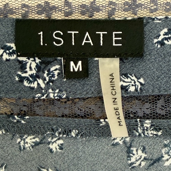 NWOT 1.STATE Afternoon Bouquet
Lace Inset Camisole-Midnight Sky - Picture 15 of 16